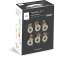 Pack BALI LED 1 rond fixe alu brossé 3000K 6x1,2W 28DEG IP54