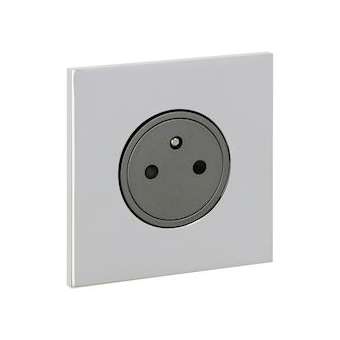 Art d'Arnould univers Epure prise de courant 2P+T 16A 250V - acier miroir|Arnould-ARD67631