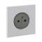 Art d'Arnould univers Epure prise de courant 2P+T 16A 250V - acier miroir