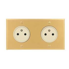 Art d'Arnould univers Mémoire double prise 2P+T Surface 16A 250V - or brossé|Arnould-ARD67232