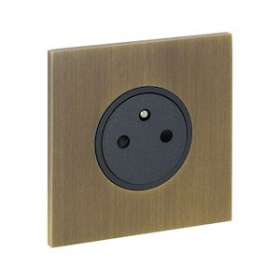 Art d'Arnould univers Epure prise de courant 2P+T 16A 250V - bronze|Arnould-ARD67331
