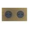 Art d'Arnould univers Epure double prise de courant 2P+T 16A 250V - bronze