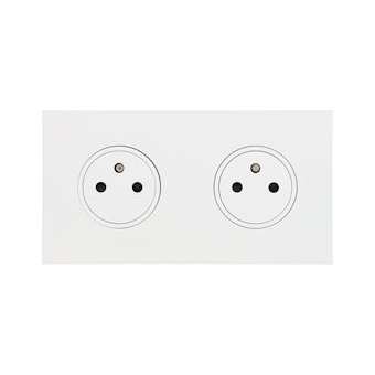 Art d'Arnould univers Epure double prise de courant 2P+T 16A 250V - blanc satin|Arnould-ARD67932