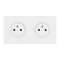 Art d'Arnould univers Epure double prise de courant 2P+T 16A 250V - blanc satin