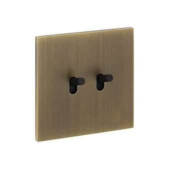 Art d'Arnould univers Epure double va-et-vient ou interrupteur - bronze|Arnould-ARD67302