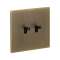 Art d'Arnould univers Epure double va-et-vient ou interrupteur - bronze