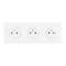 Art d'Arnould univers Epure triple prise de courant 2P+T 16A 250V - blanc satin