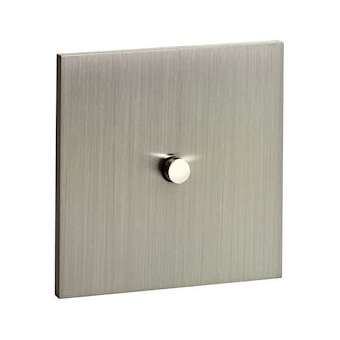 Art d'Arnould univers Epure poussoir à bouton rond 2A - acier brossé|Arnould-ARD67410