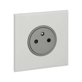 Art d'Arnould univers Epure prise de courant 2P+T 16A 250V - acier satin|Arnould-ARD67531