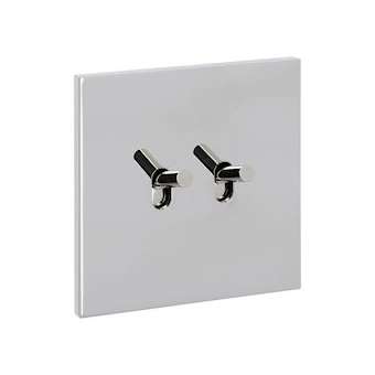 Art d'Arnould univers Epure double va-et-vient ou interrupteur - acier miroir|Arnould-ARD67602