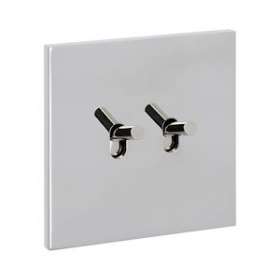 Art d'Arnould univers Epure double va-et-vient ou interrupteur - acier miroir|Arnould-ARD67602