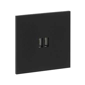 Art d'Arnould univers Epure chargeur double USB 2,4A - noir mat|Arnould-ARD67822