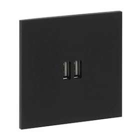 Art d'Arnould univers Epure chargeur double USB 2,4A - noir mat|Arnould-ARD67822