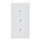 Art d'Arnould univers Epure trois va-et-vient ou interrupteur - blanc satin|Arnould-ARD67906
