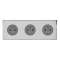Art d'Arnould univers Epure triple prise de courant 2P+T 16A 250V - acier miroir