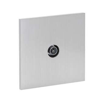 Art d'Arnould univers Epure prise télévision simple - acier brossé|Arnould-ARD67429