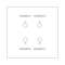 Commande 4 scénarios Art d'Arnould Epure MyHOME_Up - acier miroir