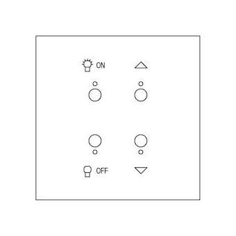 Commande lumière et volets Art d'Arnould Epure MyHOME_Up - or miroir|Arnould-ARD67783