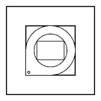 Commande BUS alarme détecteur orientable Art d'Arnould Epure - or miroir|Arnould-ARD67787