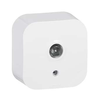 Prise TV simple saillie Profil Eco - Blanc|Arnould-ARD54206