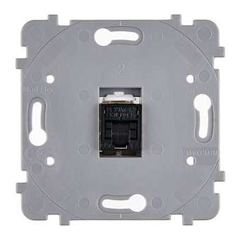 Mécanisme RJ45 CAT6A BLINDE NOIR POUR COLLECTION CONFIDENCE|Modelec-MD8087-411G