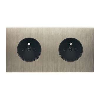 Façade CONFIDENCE LAITON ACIER DOUBLE HORIZONTALE PC PC|Modelec-MD8260-412M