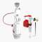 Soupape DUAL 6 surverse centrale 3/6 litres et robinet SX à flotteur télescopiqu