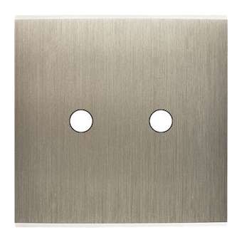 Façade CONFIDENCE LAITON ACIER SIMPLE 2 PUSH|Modelec-MD8142-412M