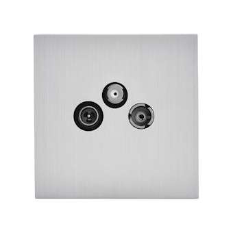 Art d'Arnould univers Epure prise TV-FM-SAT - acier brossé|Arnould-ARD67477