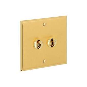 Art d'Arnould univers Mémoire double poussoir à levier 6A - or brossé|Arnould-ARD67212