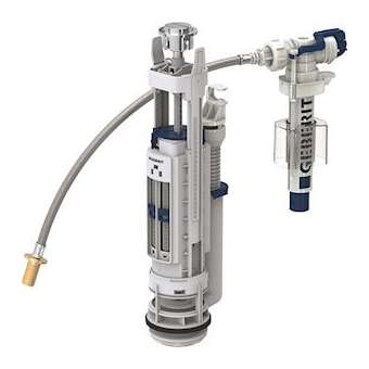 Mécanisme chasse complet Geberit type 290-380 DT ali uni 3/8' laiton: Chr bri|Geberit-GBR283.304.21.2