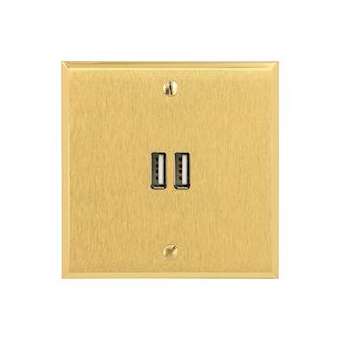 Art d'Arnould univers Mémoire chargeur double USB 2,4A - or brossé|Arnould-ARD67222
