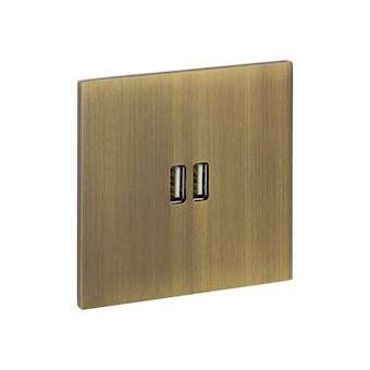 Art d'Arnould univers Epure chargeur double USB 2,4A - bronze|Arnould-ARD67322