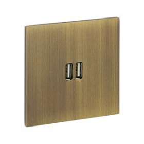 Art d'Arnould univers Epure chargeur double USB 2,4A - bronze|Arnould-ARD67322