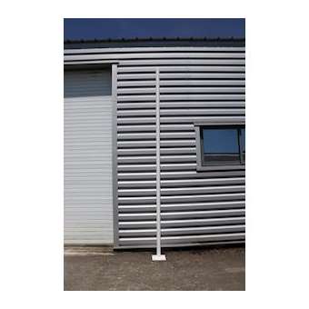 Mât cylindrique 4m D76 Thermolaqué Blanc|Artlux-ARX510400