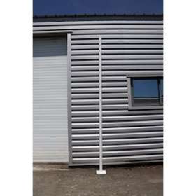 Mât cylindrique 4m D76 Thermolaqué Blanc|Artlux-ARX510400