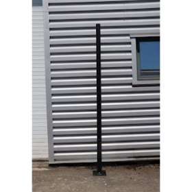 Mât cylindrique 3m D89 thermolaqué Noir en acier galvanisé|Artlux-ARX514309