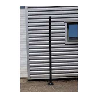 Mât cylindrique 5m D89 Thermolaqué Noir en acier galvanisé|Artlux-ARX514509
