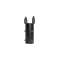 Connecteur mât en top D76 pour support panneau - Coloris Noir RAL 9005