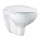 WC suspendu Bau Ceramic sans bride