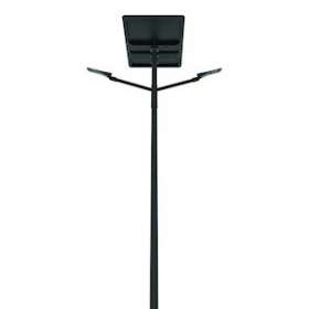 Lampadaire solaire GLPRO DUAL50 2x7500lm 2x50W 3000K Li 58,5Ah/25,6V Mât 6mR.Cr.|Artlux-ARX116050