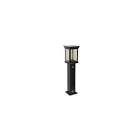 Borne solaire - B003 - Noire 80cm 500lm 3,5W 3000K - Lithium 4,5Ah/6V|Artlux-ARX490380