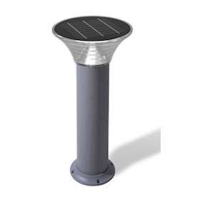 Borne solaire grise de sol mini Ares dimmable - IP65/IK08|Xeta premium-XET40089XS