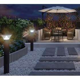 Borne solaire noire de sol mini Ares dimmable - IP65/IK08|Xeta premium-XET40088XS