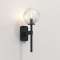 Applique Tacoma Single Noir mat IP44