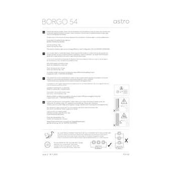 Borgo 54 LED Acier inoxydable poli|Astro lighting-AHT1212020