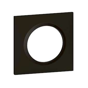 Plaque carrée dooxie 1 poste finition noir velours|Legrand-LEG600861