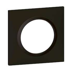 Plaque carrée dooxie 1 poste finition noir velours|Legrand-LEG600861