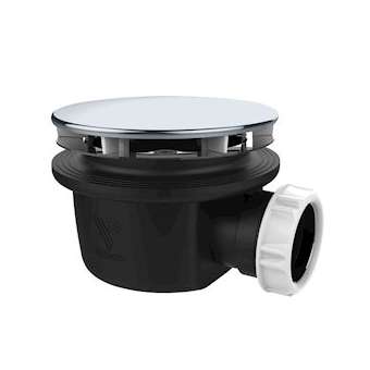 Bonde extra-plate receveur D90 mm, MINIME, capot ABS chromé D116 mm, h 60 mm|Valentin-VA257170000000