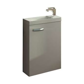 Meuble Lave-mains ESPACE WC L400 1 porte réversible - Blanc Brillant|Neoform industries sas-UIDA2346678